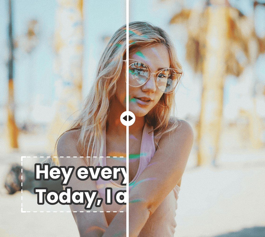 Instantly Remove Text from TikTok Clips