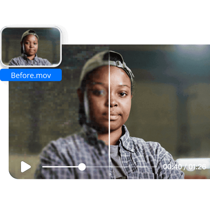 Transform Low-Resolution Videos