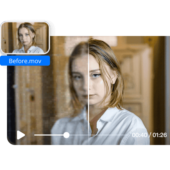 Instant Video Resolution Boosting with AI