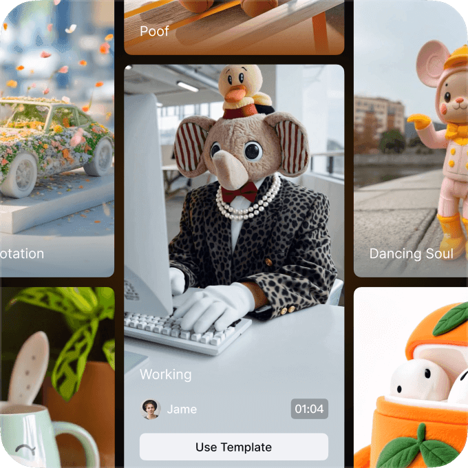 One-Click Trendy Templates for Any Scene