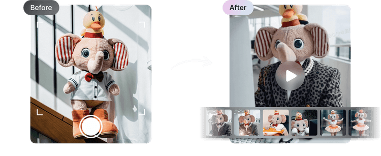 Upload your product images and generate marketing videos instantly