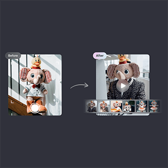 Upload your product images and generate marketing videos instantly
